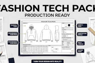 design your fashion tech pack clothing tech packs for manufacturer