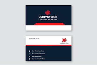 create a modern professional business card for your company