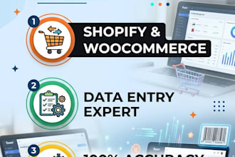 do product listing and shopify data entry for your ecommerce store
