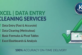do advanced excel data cleaning, formulas, and pivot tables