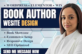 design wix author website book author ebook website ebook landing page redesign