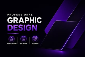 design professional profile picture and gig image