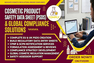 do eu UK cosmetic product safety data sheet build data entry sheets cpnp scpn
