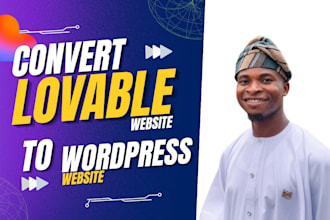 convert, clone, deploy lovable ai website to wordpress elementor