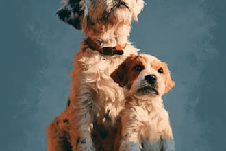 design amazing disney pet portrait