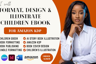 format design children ebook kids book children story book illustration for kdp
