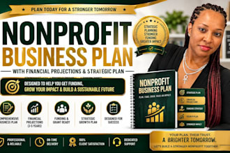 write a nonprofit business plan with financial projections for funding