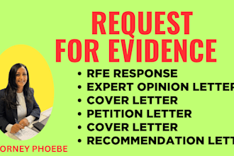 prepare an eb1a rfe response for uscis