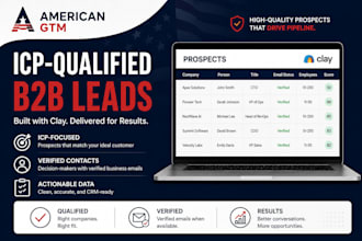 build an icp qualified b2b prospect list