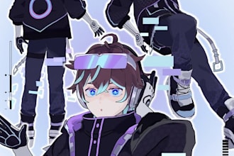 create a custom vrchat avatar with 3d modeling, rigging and optimization
