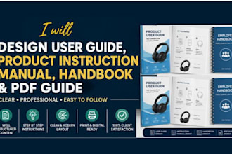 design user guide, product instruction manual, handbook and PDF guide