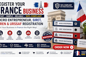 register your france micro entrepreneur siret siren and urssaf