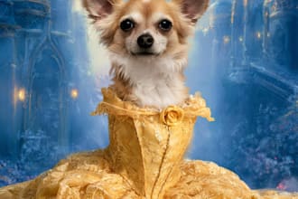 create amazing disney pet portrait