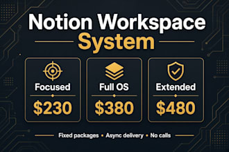 build a complete notion workspace system
