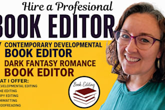 contemporary developmental book editor, dark fantasy romance book editor