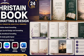 format christian ebook, prayer journal, daily devotional KDP book