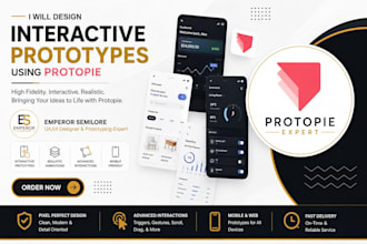 create an interactive prototype using protopie
