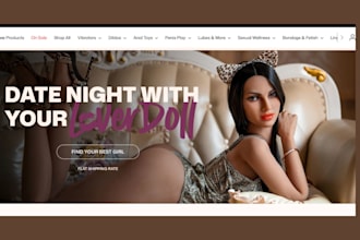 design a premium sex toy, adult wellness and intimate products shopify store