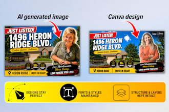 convert your ai generated image into canva editable template