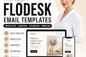 design flodesk email templates, newsletters, campaigns, automation, workflow