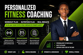 create a fitness coaching plan, workout plan and nutrition plan
