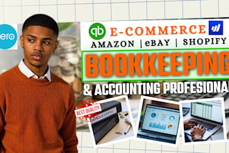 do ebay amazon ecommerce bookkeeping and accounting using wave, quickbooks, xero