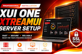 install xui one panel, xtreamui server, on dedicated server with vod server, SSL