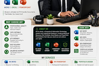 professionally create,  microsoft word document