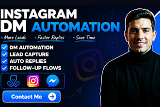 build an instagram dm automation and chatbot using manychat for lead generation