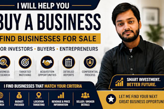 help to buy a business as your acquisition advisor and broker, business buyers