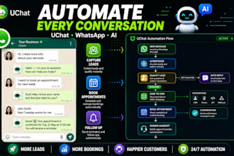 build uchat chatbot automation for whatsapp and social media