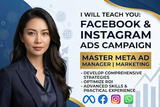 teach and coach you to master facebook ads and instagram ads