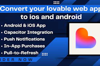 convert base44 replit  bolt lovable supabase  website to ios and android app