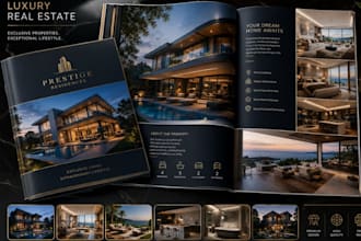 design a luxury real estate property brochure and booklet