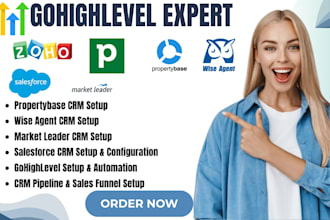 setup zoho pipedrive propertybase wiseagent marketleader salesforce gohighlevel
