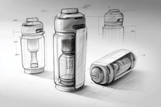 design your concept art product using digital drawing