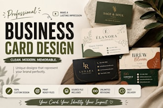 design professional business cards for your brand
