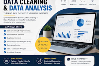 clean, preprocess and analyze your data using python