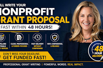 write a professional nonprofit grant proposal