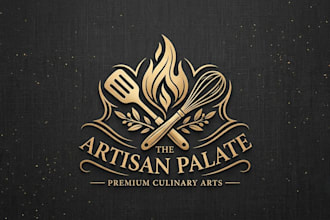 design a creative cooking logo for food and culinary brand