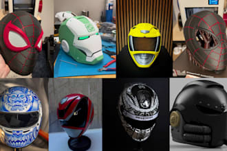 3d print and paint, ship custom 3d mask 3d helmet cosplay armour halloween mask