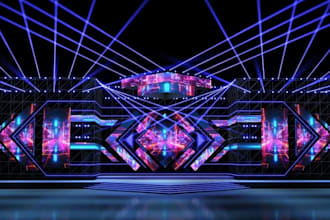 visualize 3d home cinema,virtual staging, concert stage,steam rooom, gym render