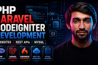 develop laravel rest API and API integrations