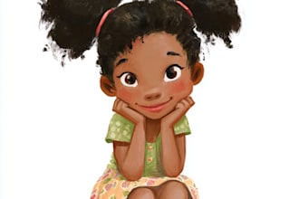draw illustrate african american children book illustrations