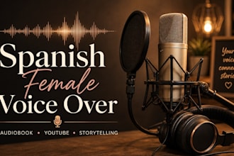 record a professional spanish female voice over
