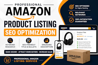 create SEO optimized amazon product listings