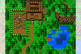 do top down pixel art tileset pixel art tilemap game assets for indie game props