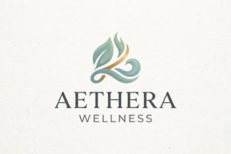 design a calming wellness logo for your health brand