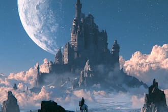 design a dreamy or fantasy music cover or album cover