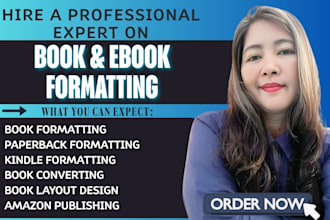 do book formatting kindle paperback formatting KDP publishing ebook conversion